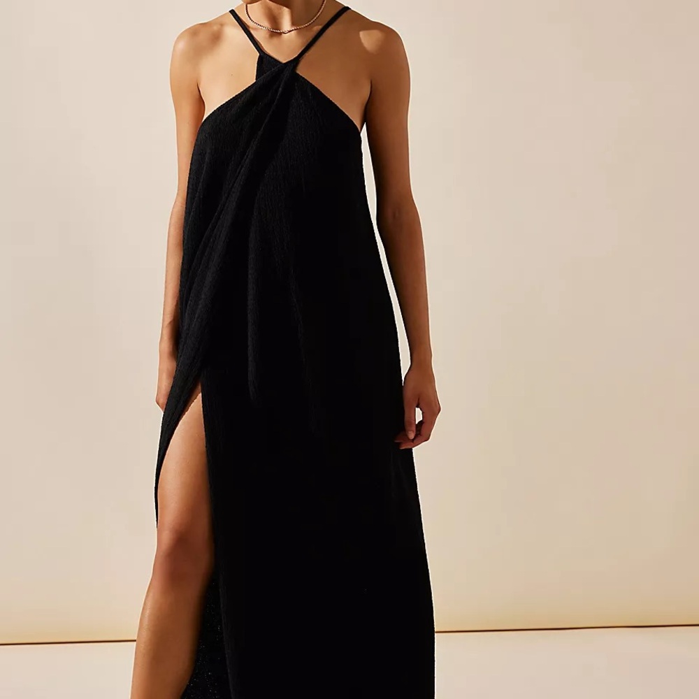 Trade at @kcq22 only Free People beach Black Maxi Dress